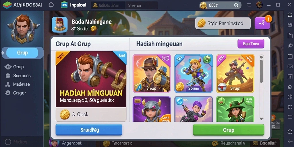 Karakter unik dalam berbagai misi menarik.