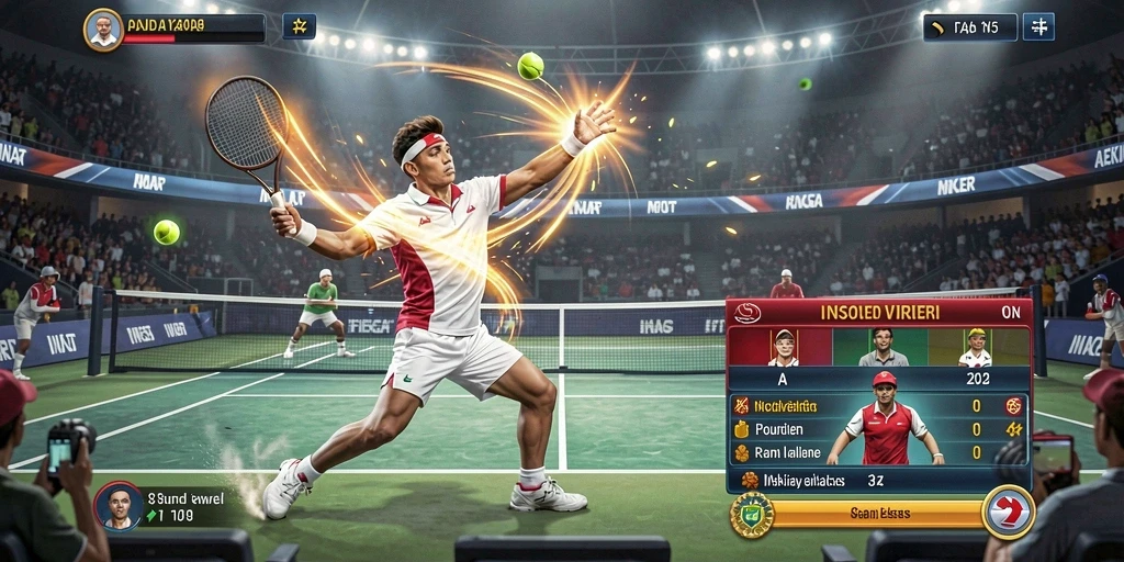 Statistik permainan yang informatif dan jelas.