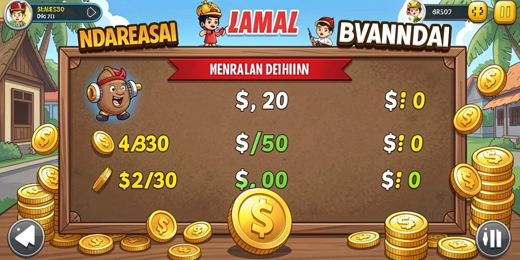 Gambaran interaksi sosial antara pemain yang penuh semangat.