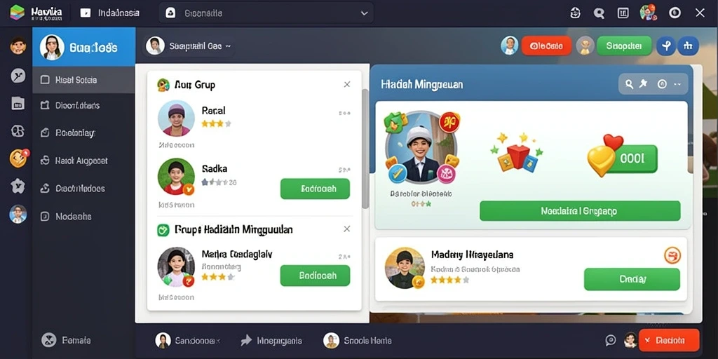Fitur interaksi sosial yang memperkaya pengalaman bermain.